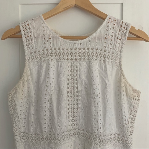 RW&CO White Broderie Anglaise/ Eyelet Lace Dress - Picture 2 of 12